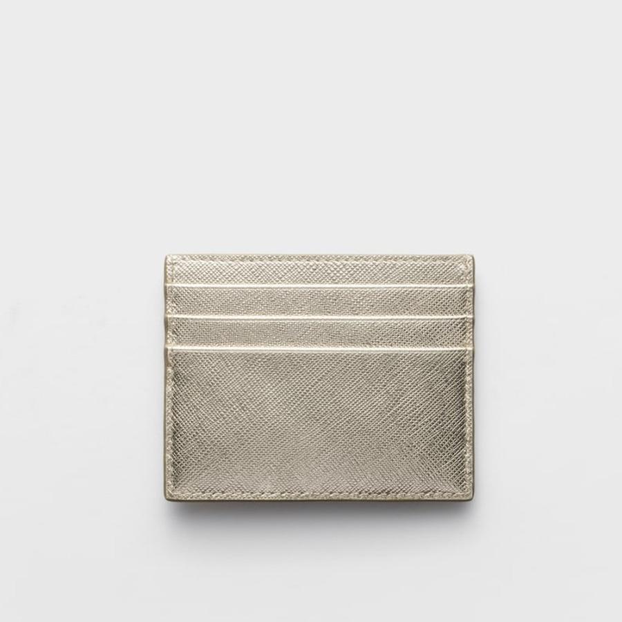 プラダ PRADA 2026春夏 レディース サフィアーノトライアングル カードホルダー1MC025_QHH_F0846【ゴールド 】【送料無料】【正規品】の画像