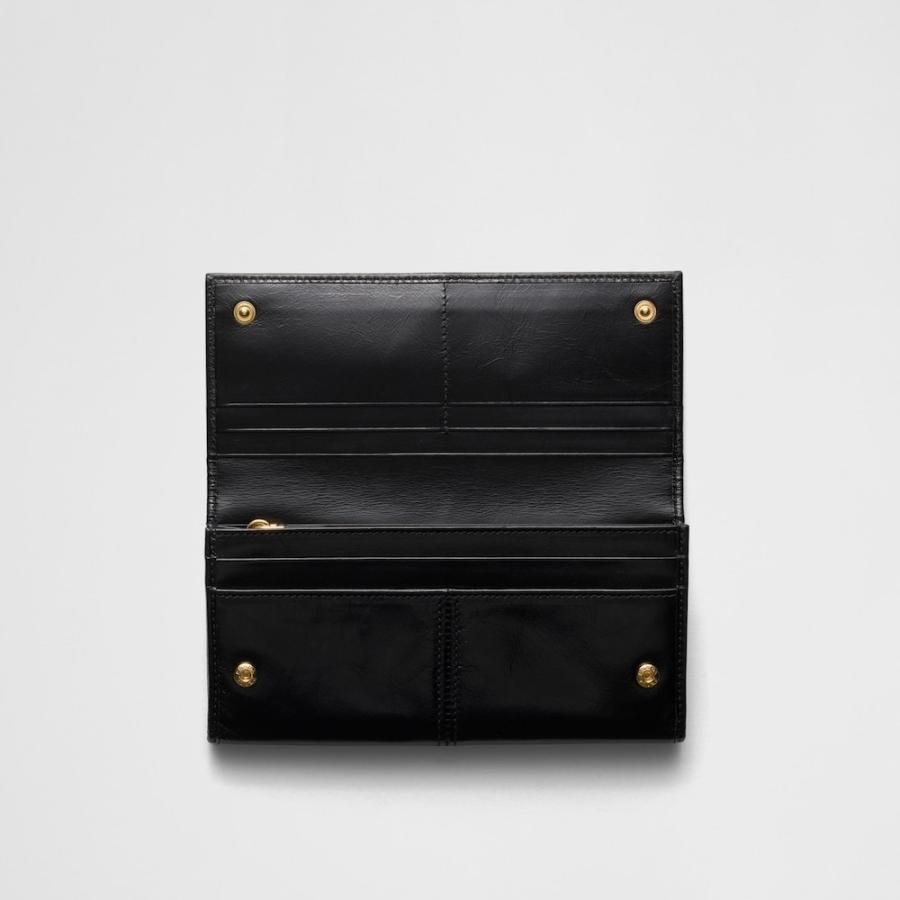 プラダ PRADA 2026春夏 レディース ソフトルックスレザー 財布1MH132_2CYR_F0002【ブラック 】【送料無料】【正規品】の画像