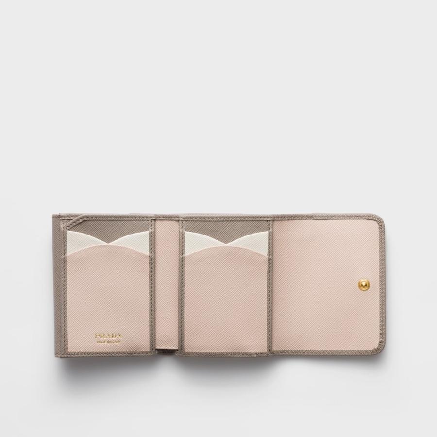 プラダ PRADA 2026春夏 レディース サフィアーノマルチカラー財布1MH043_ZLP_F04WU【クレイ/ウォーターリリー 】【送料無料】【正規品】の画像