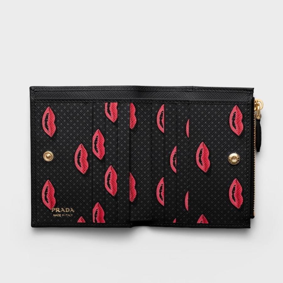 プラダ PRADA 2026春夏 レディース サフィアーノレザー 財布1ML050_2IGZ_F0002【ブラック 】【送料無料】【正規品】の画像