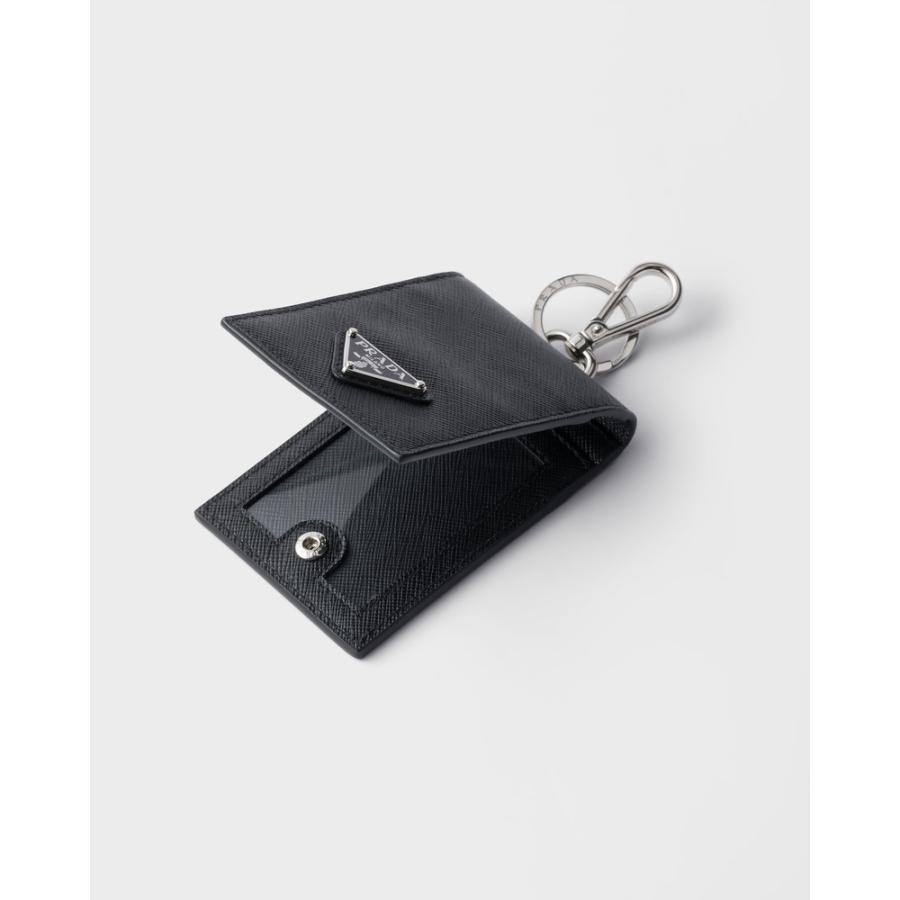 プラダ PRADA 2026春夏 メンズ サフィアーノレザー カードケース【ブラック 】【送料無料】【正規品】の画像