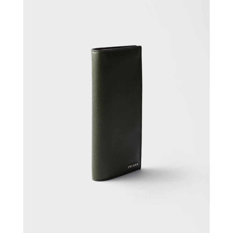 プラダ PRADA 2026春夏 メンズ サフィアーノレザー 財布【カモフラージュ/バーガンディ 】【送料無料】【正規品】の画像