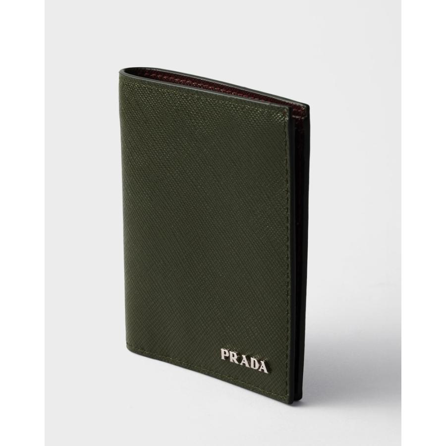 プラダ PRADA 2026春夏 メンズ サフィアーノレザー 財布【カモフラージュ/バーガンディ 】【送料無料】【正規品】の画像