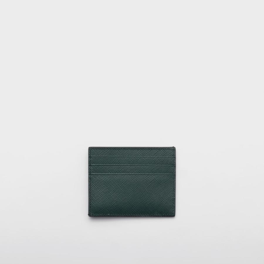 プラダ PRADA 2026春夏 メンズ サフィアーノレザー カードホルダー【エメラルドグリーン 】【送料無料】【正規品】の画像