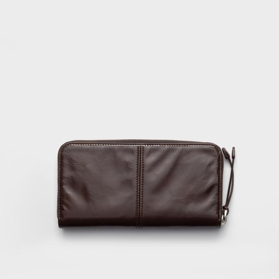 プラダ PRADA 2026春夏 メンズ ソフトルックスレザー 財布【ダークブラウン 】【送料無料】【正規品】の画像