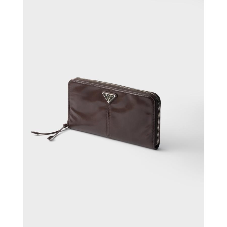 プラダ PRADA 2026春夏 メンズ ソフトルックスレザー 財布【ダークブラウン 】【送料無料】【正規品】の画像