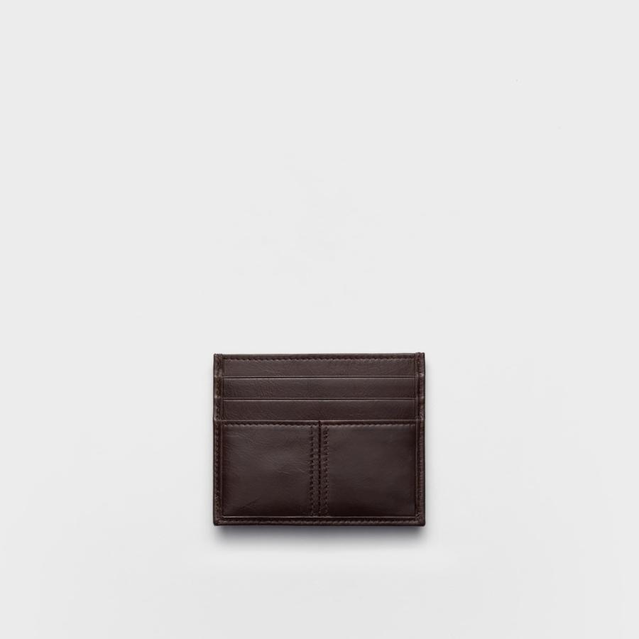 プラダ PRADA 2026春夏 メンズ ソフトルックスレザー カードケース【ダークブラウン 】【送料無料】【正規品】の画像