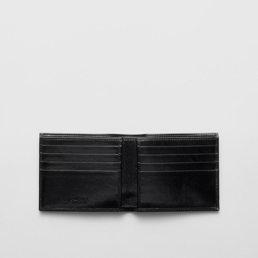 プラダ PRADA 2026春夏 メンズ レザー 財布【ブラック 】【送料無料】【正規品】の画像