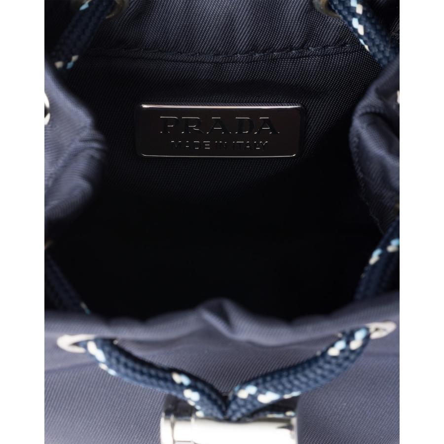 プラダ PRADA 2026春夏 メンズ スピードロック Re-Nylon キーリング チャーム【ネイビー 】【送料無料】【正規品】の画像