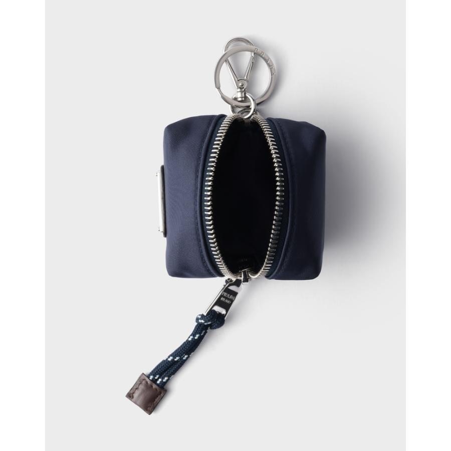 プラダ PRADA 2026春夏 メンズ スピードロック Re-Nylon キーリング チャーム【ネイビー 】【送料無料】【正規品】の画像