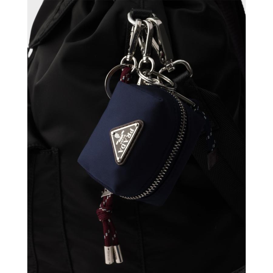 プラダ PRADA 2026春夏 メンズ スピードロック Re-Nylon キーリング チャーム【ネイビー 】【送料無料】【正規品】の画像