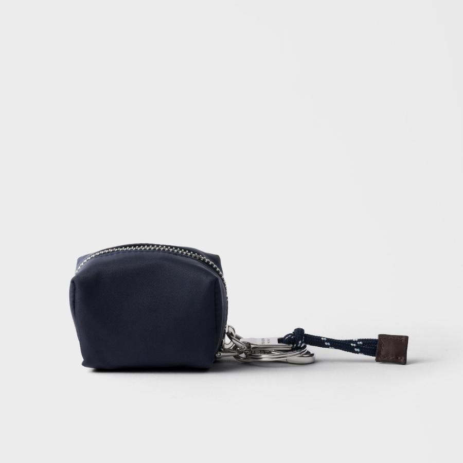 プラダ PRADA 2026春夏 メンズ スピードロック Re-Nylon キーリング チャーム【ネイビー 】【送料無料】【正規品】の画像