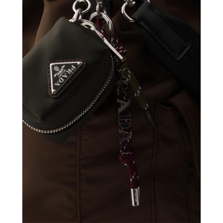 プラダ PRADA 2026春夏 メンズ スピードロック Re-Nylon キーリング チャーム【カモフラージュグリーン 】【送料無料】【正規品】の画像