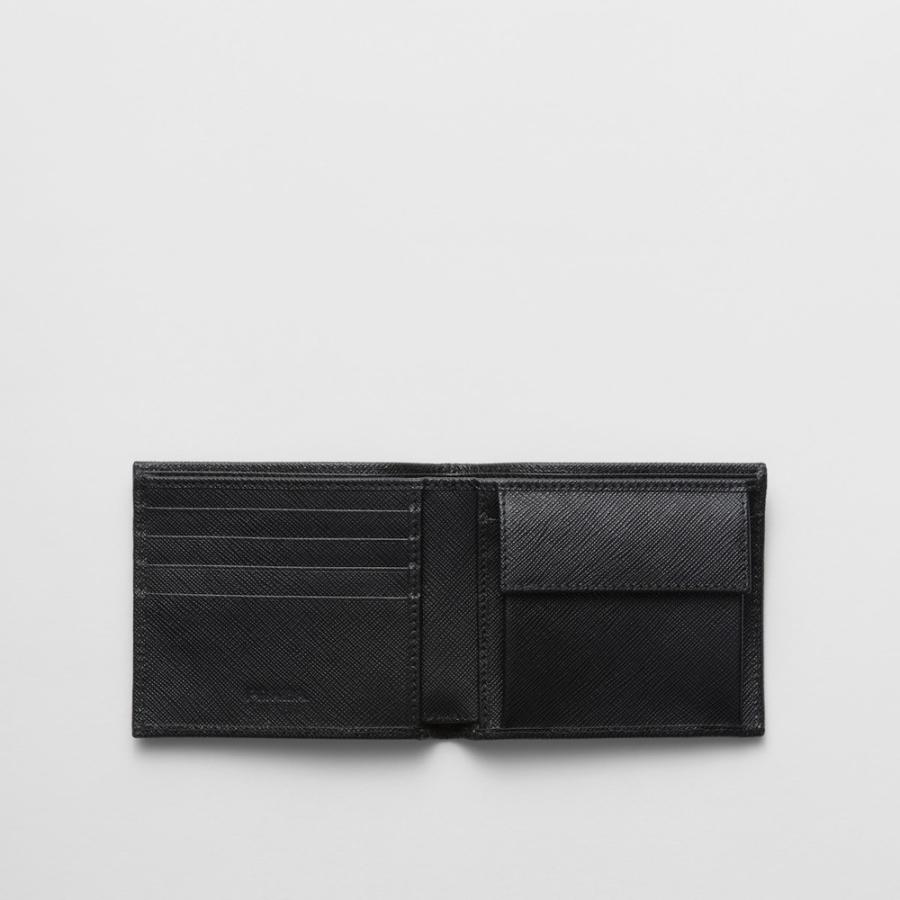プラダ PRADA 2026春夏 メンズ コインパース付きRe-Nylon ウォレット【ブラック 】【送料無料】【正規品】の画像