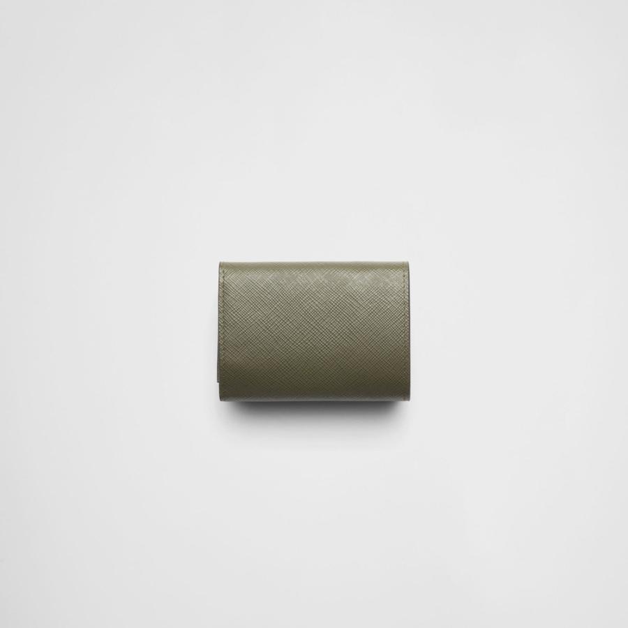 プラダ PRADA 2026春夏 メンズ サフィアーノトライアングル 財布【ローデングリーン 】【送料無料】【正規品】の画像