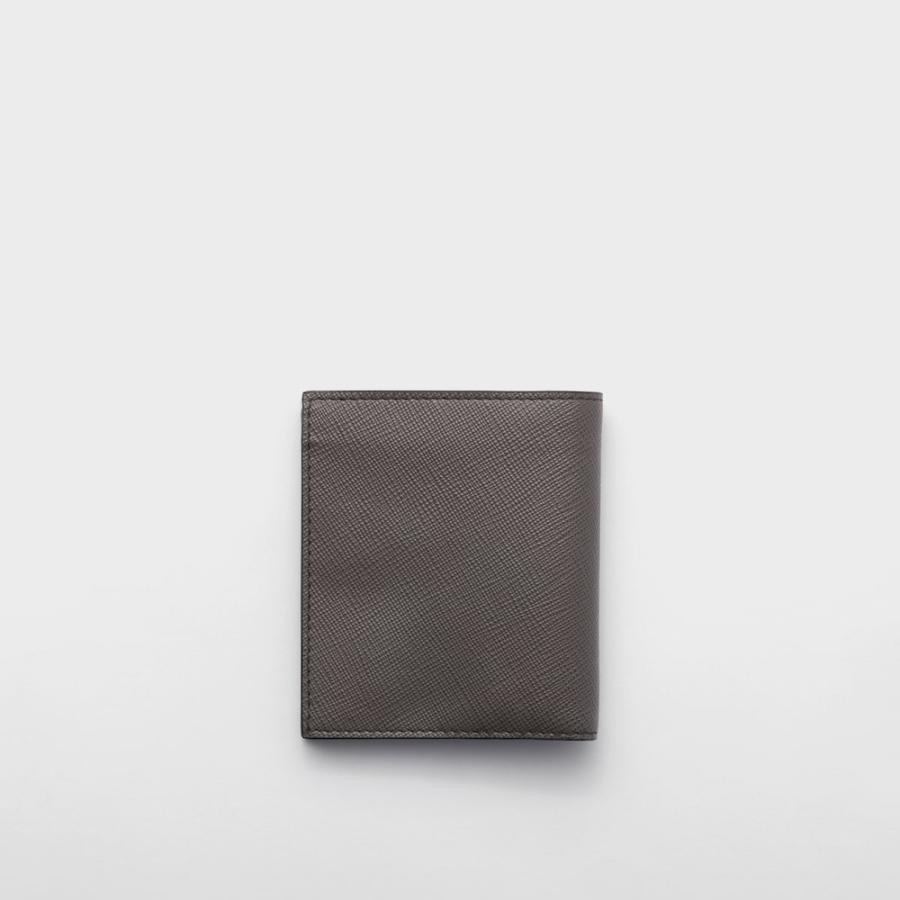 プラダ PRADA 2026春夏 メンズ サフィアーノレザー 財布【スモーキーグレー/エメラルド 】【送料無料】【正規品】の画像