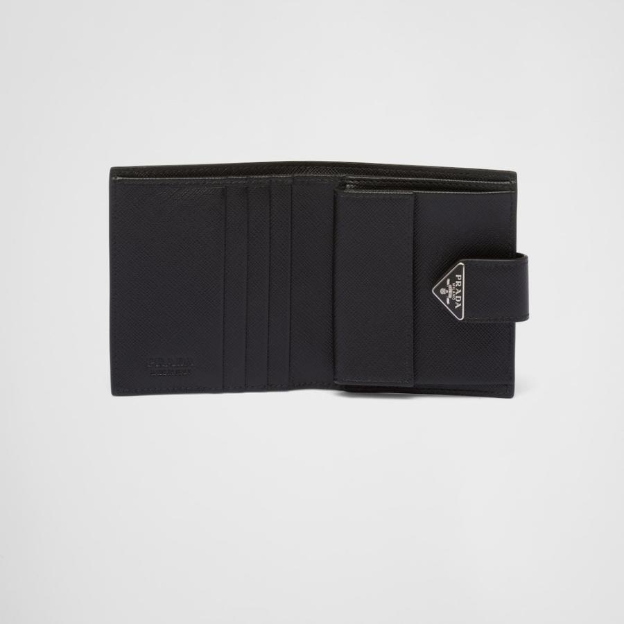 プラダ PRADA 2026春夏 メンズ サフィアーノタブ 財布【ブラック 】【送料無料】【正規品】の画像