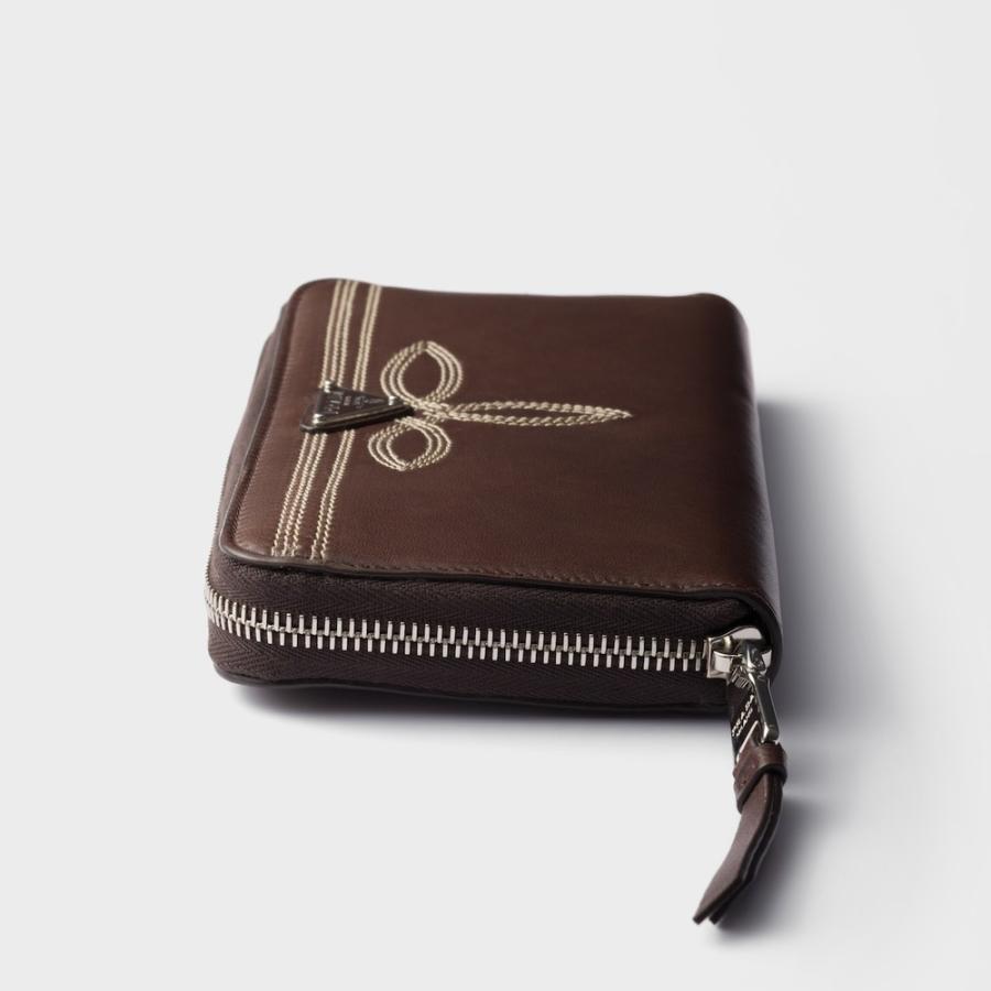プラダ PRADA 2026春夏 メンズ ナッパレザー 財布【シエナブラウン 】【送料無料】【正規品】の画像