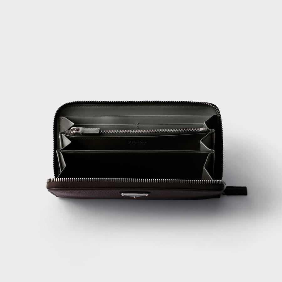 プラダ PRADA 2026春夏 メンズ ヴィッテロダイノレザー 財布【コーヒー／マーブル 】【送料無料】【正規品】の画像