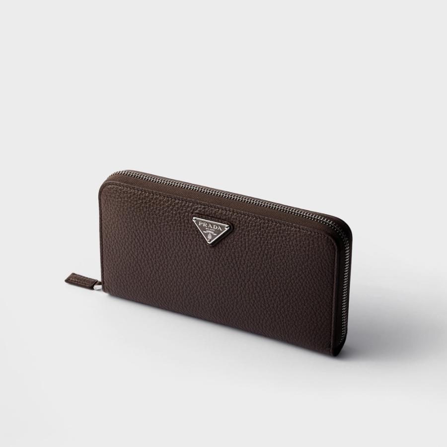 プラダ PRADA 2026春夏 メンズ ヴィッテロダイノレザー 財布【コーヒー／マーブル 】【送料無料】【正規品】の画像