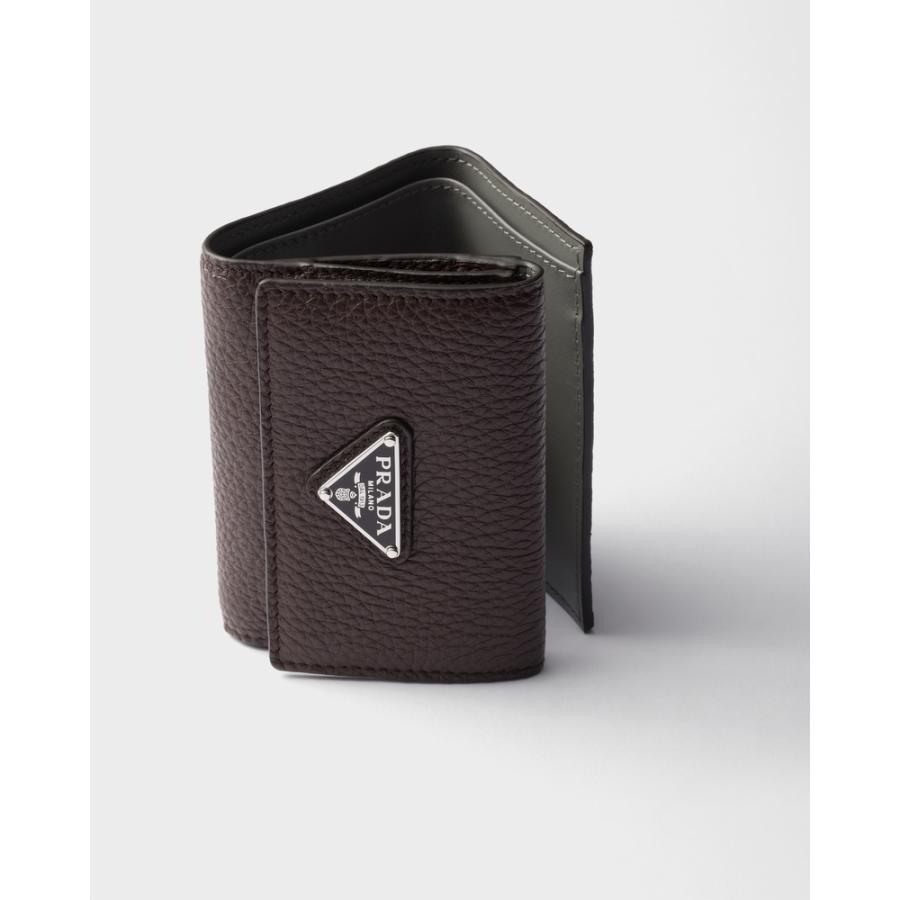 プラダ PRADA 2026春夏 メンズ ヴィッテロダイノレザー 財布【コーヒー／マーブル 】【送料無料】【正規品】の画像