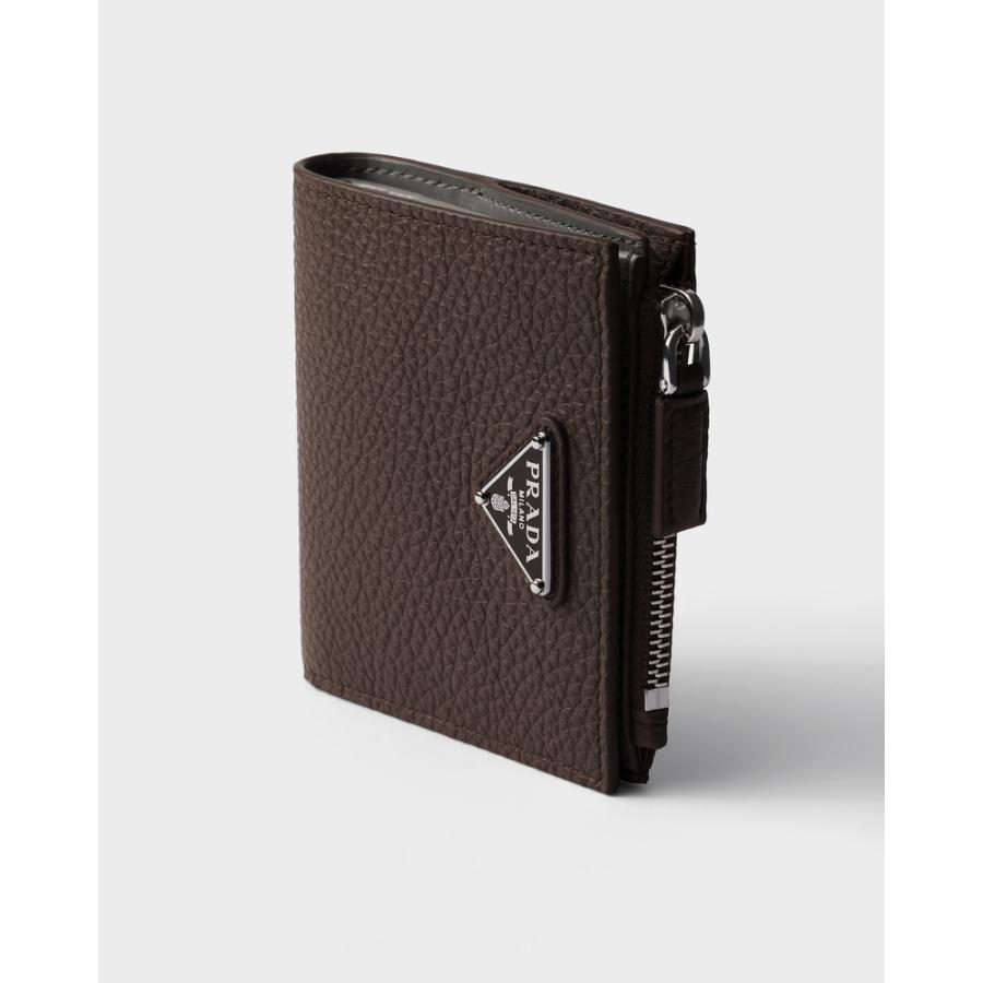 プラダ PRADA 2026春夏 メンズ ヴィッテロダイノレザー 財布【コーヒー／マーブル 】【送料無料】【正規品】の画像
