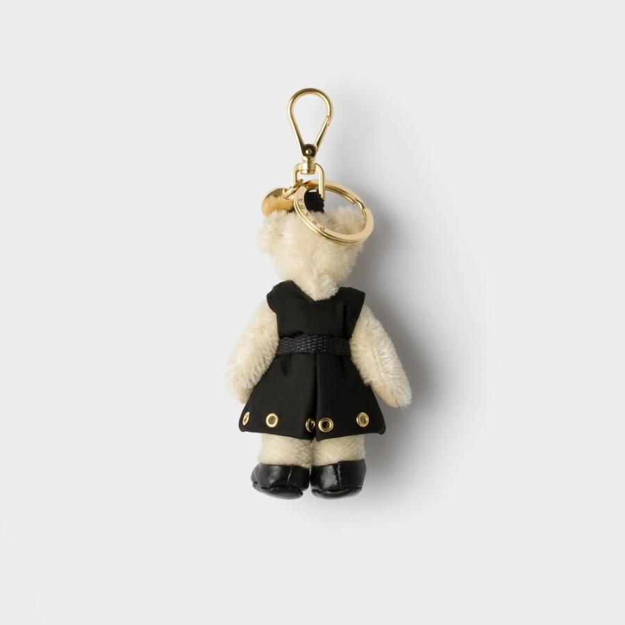 プラダ PRADA 2026春夏 レディース メタルリング付 Teddy キーチェーン チャーム1TO050_2EVI_F0009【ホワイト 】【送料無料】【正規品】の画像