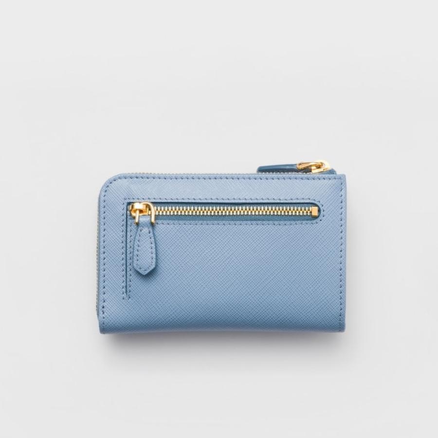 プラダ PRADA 2026春夏 レディース サフィアーノレザートライアングル キーチェーン1PP122_QHH_F0637【アストラルブルー 】【送料無料】【正規品】の画像
