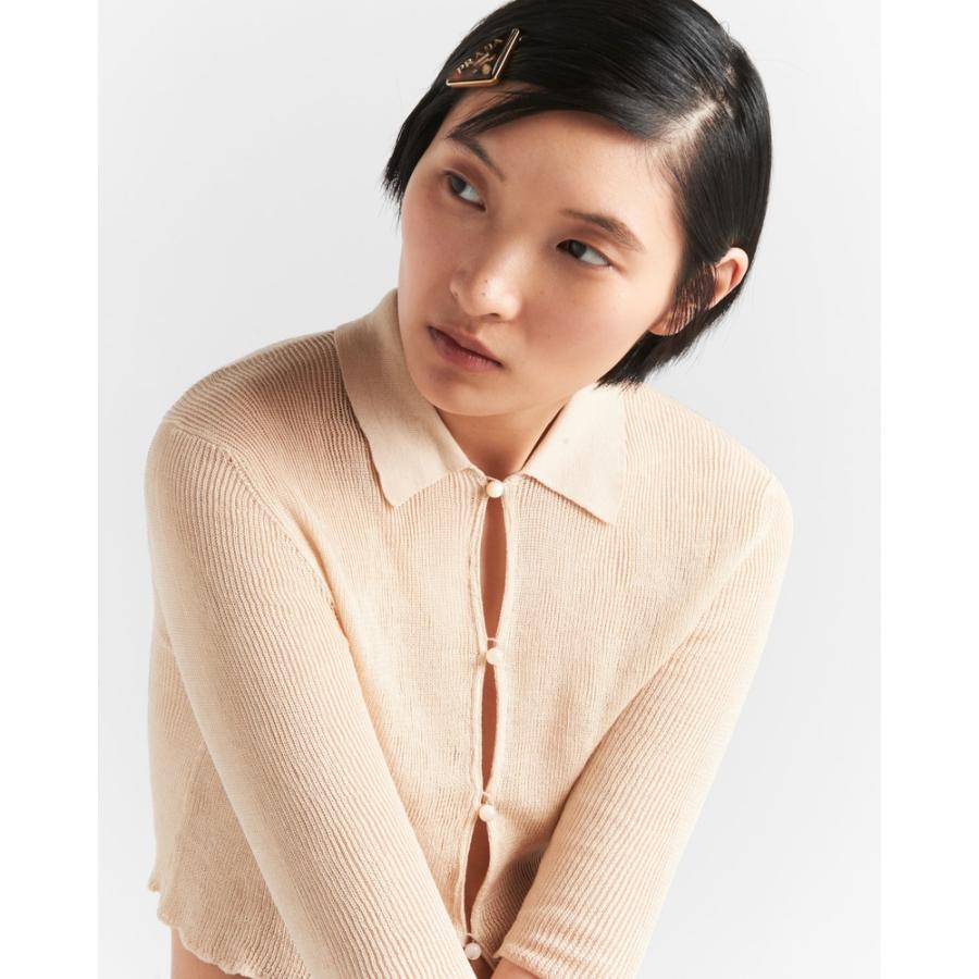 プラダ PRADA 2026春夏 レディース プレックスxメタル バレッタ1IF169_2CL2_F03U2【ハニー／トータスシェル 】【送料無料】【正規品】の画像