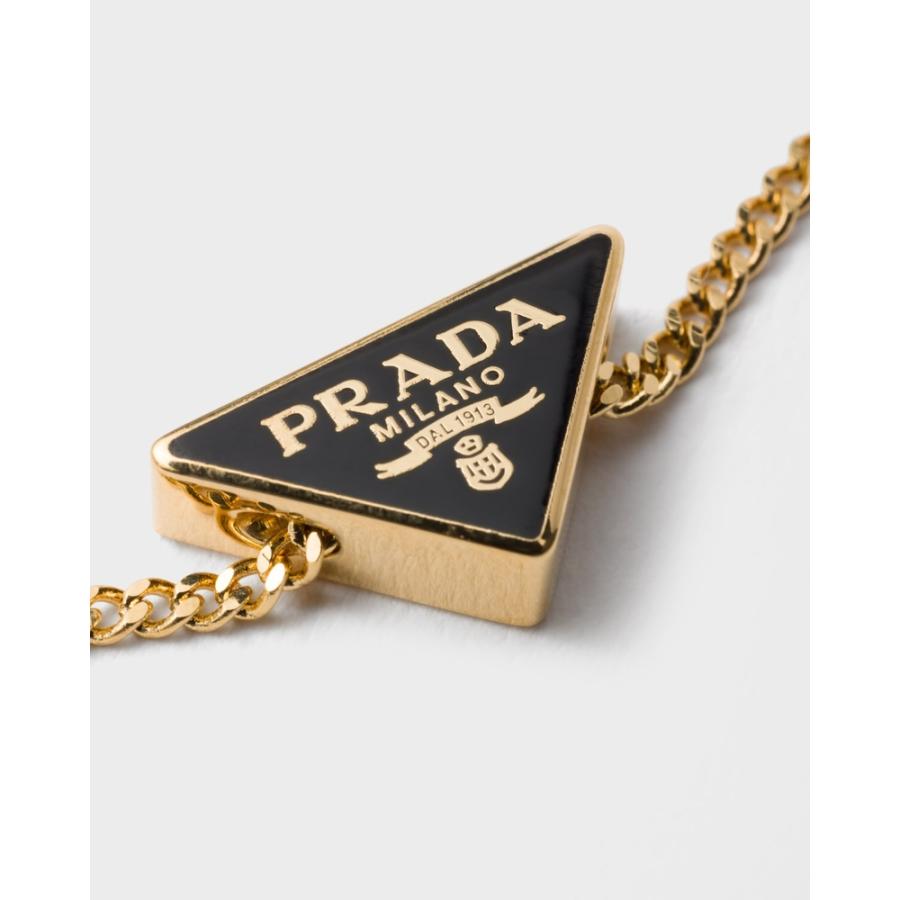 プラダ PRADA 2026春夏 レディース エナメルメタル ブレスレット1IB738_2DR5_F019F【ゴールド/ブラック 】【送料無料】【正規品】の画像