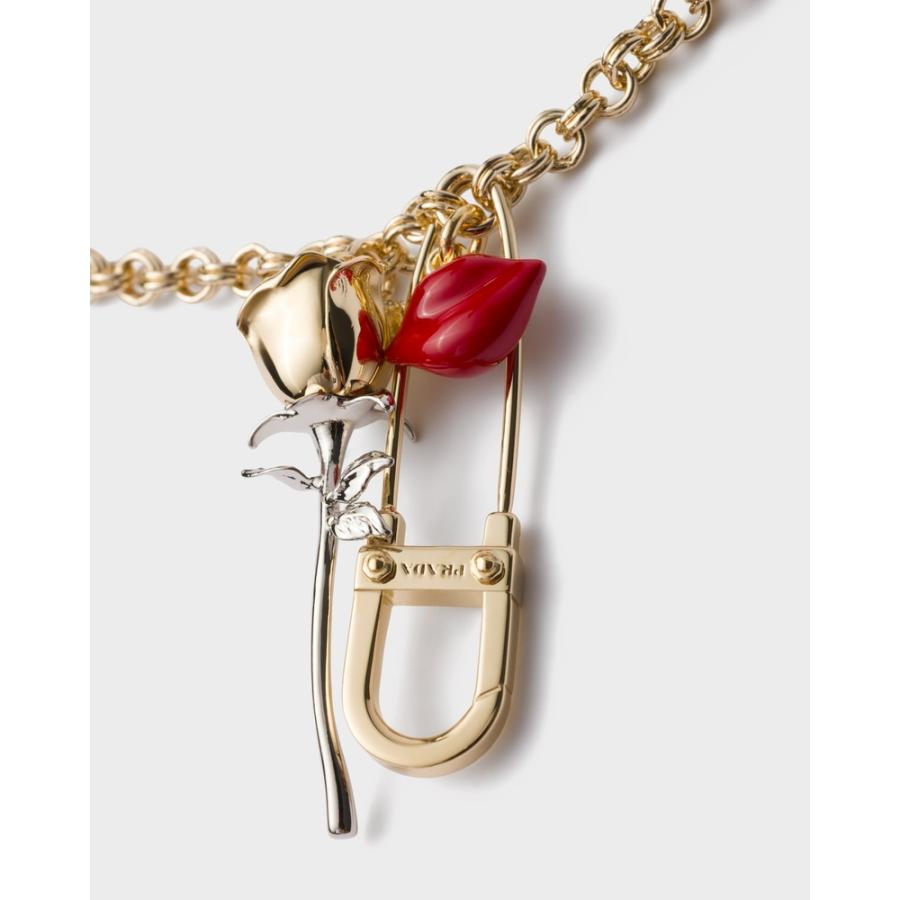 プラダ PRADA 2026春夏 レディース エナメルメタル ネックレス1IC251_2HNV_F0056【ゴールド 】【送料無料】【正規品】の画像