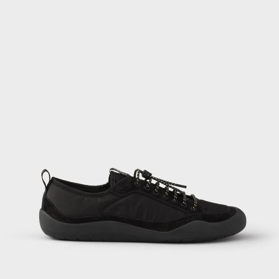 プラダ PRADA 2026春夏 メンズ スピードロック Re-Nylon スエード スニーカー【ブラック 】【送料無料】【正規品】の画像