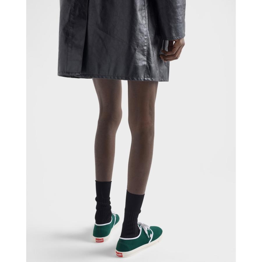 プラダ PRADA 2026春夏 メンズ ドリルファブリック スニーカー【オレアンダーグリーン 】【送料無料】【正規品】の画像