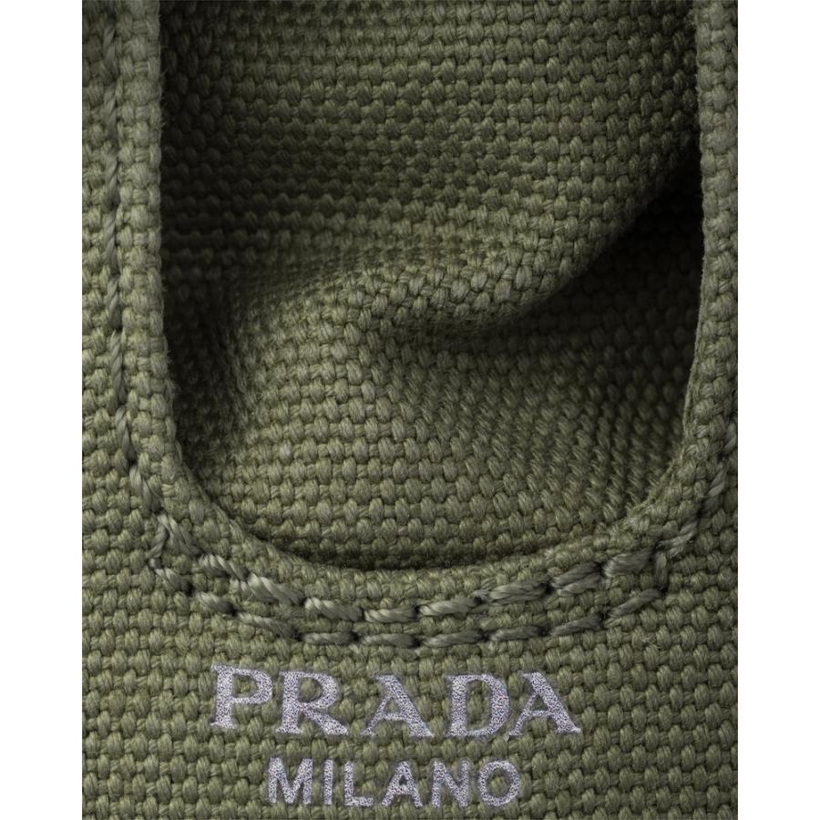 プラダ PRADA 2026春夏 メンズ コラプスキャンバス スニーカー【ミリタリーグリーン 】【送料無料】【正規品】の画像
