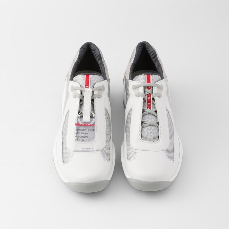 プラダ PRADA 2026春夏 メンズ アメリカズカップ オリジナルスニーカー【ホワイト 】【送料無料】【正規品】の画像