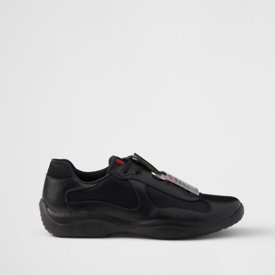 プラダ PRADA 2026春夏 メンズ アメリカズカップ オリジナルスニーカー【ブラック 】【送料無料】【正規品】の画像
