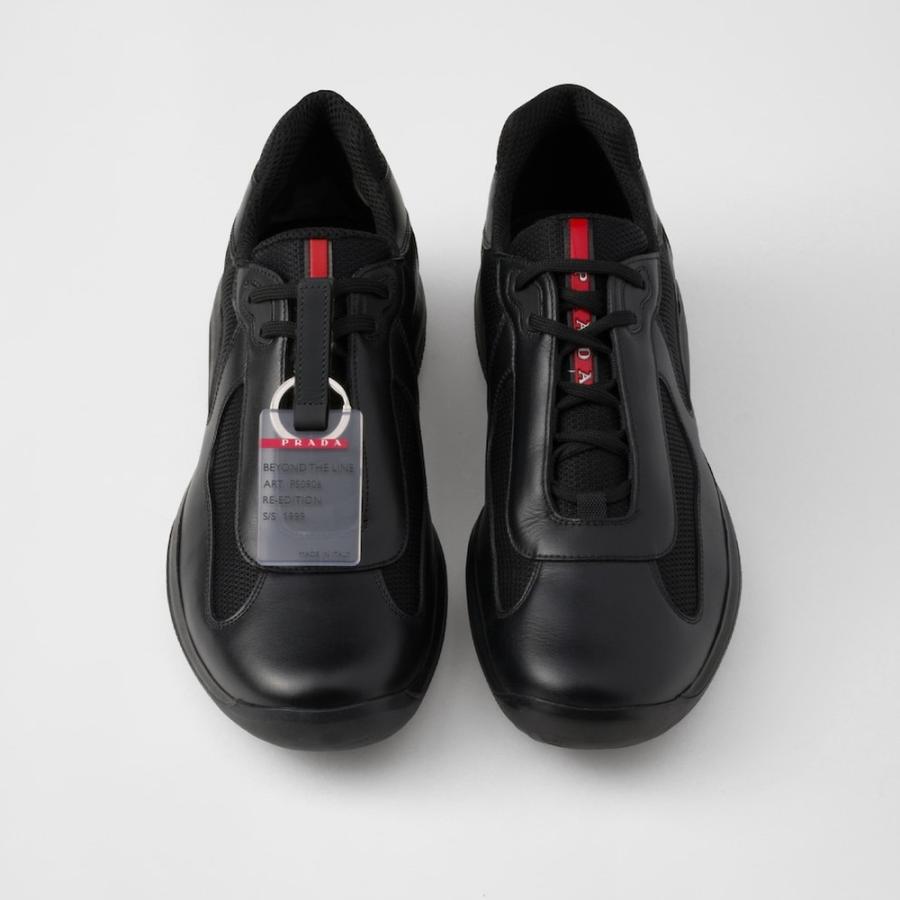 プラダ PRADA 2026春夏 メンズ アメリカズカップ オリジナルスニーカー【ブラック 】【送料無料】【正規品】の画像
