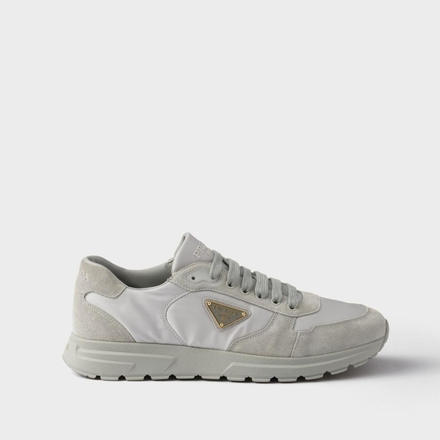 プラダ PRADA 2026春夏 メンズ Prax 2.0 Re-Nylon xスエード スニーカー【クラウディグレー 】【送料無料】【正規品】の画像