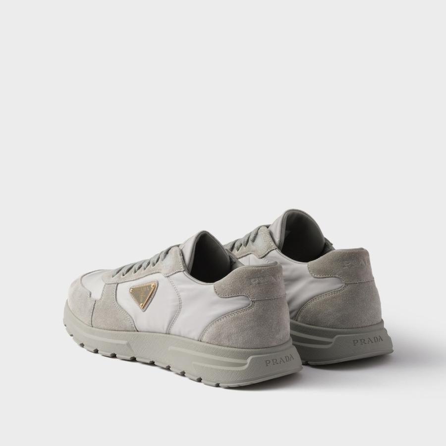 プラダ PRADA 2026春夏 メンズ Prax 2.0 Re-Nylon xスエード スニーカー【クラウディグレー 】【送料無料】【正規品】の画像
