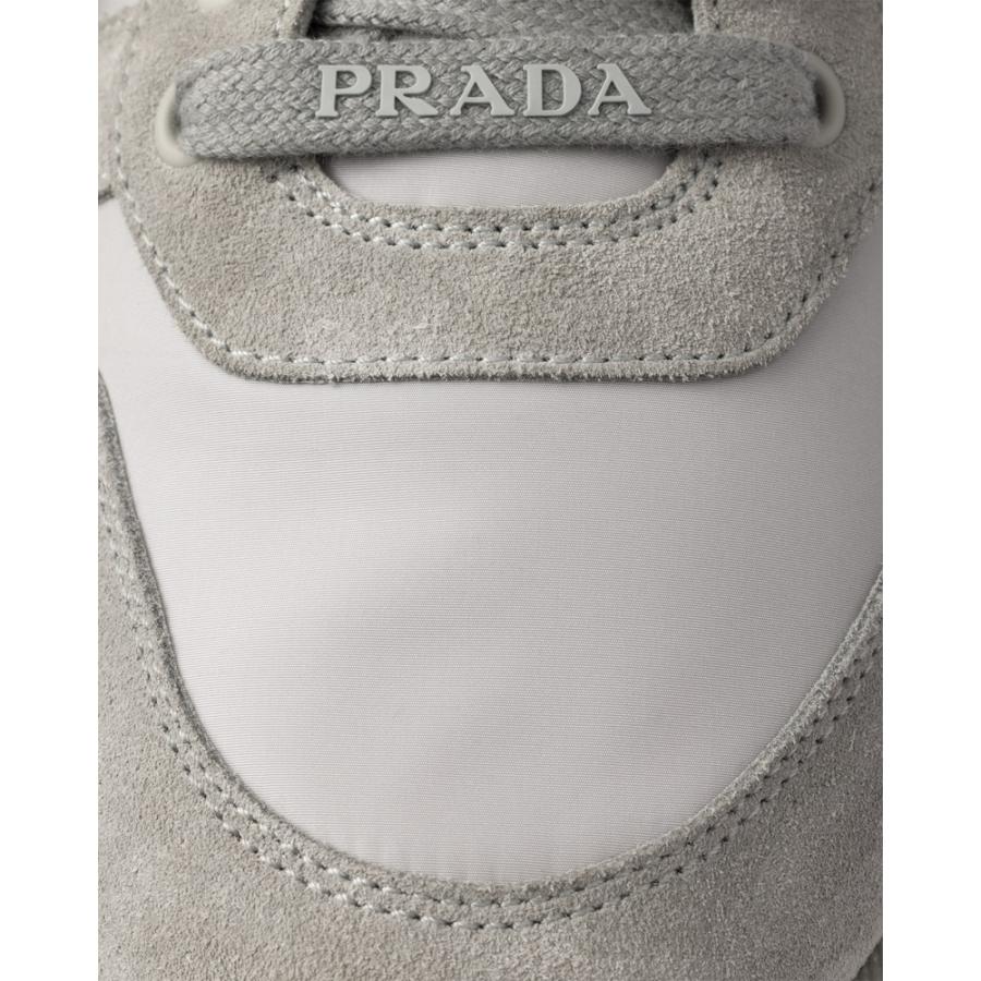 プラダ PRADA 2026春夏 メンズ Prax 2.0 Re-Nylon xスエード スニーカー【クラウディグレー 】【送料無料】【正規品】の画像