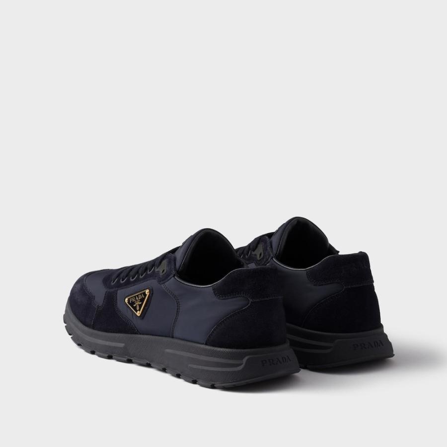 プラダ PRADA 2026春夏 メンズ Prax 2.0 Re-Nylon xスエード スニーカー【ネイビー 】【送料無料】【正規品】の画像