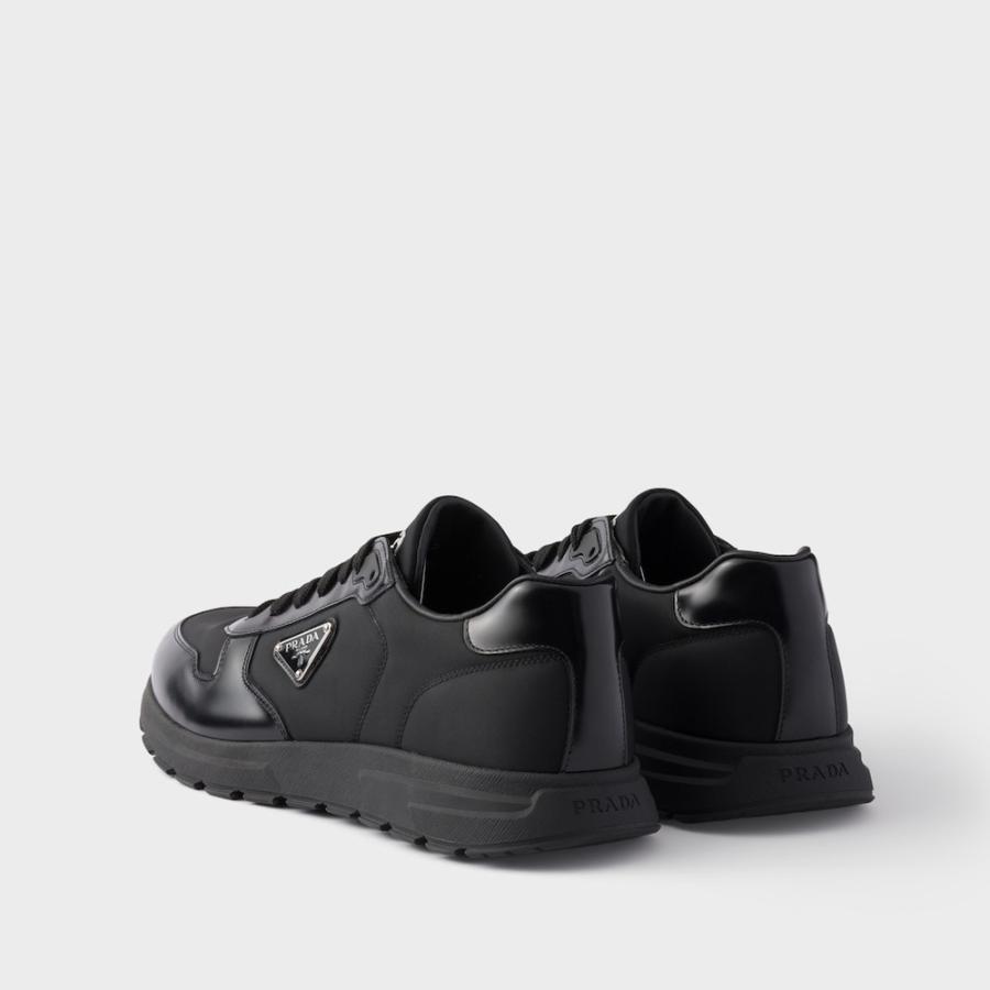プラダ PRADA 2026春夏 メンズ PRAX 01 Re-Nylon xブラッシュドレザー スニーカー【ブラック 】【送料無料】【正規品】の画像
