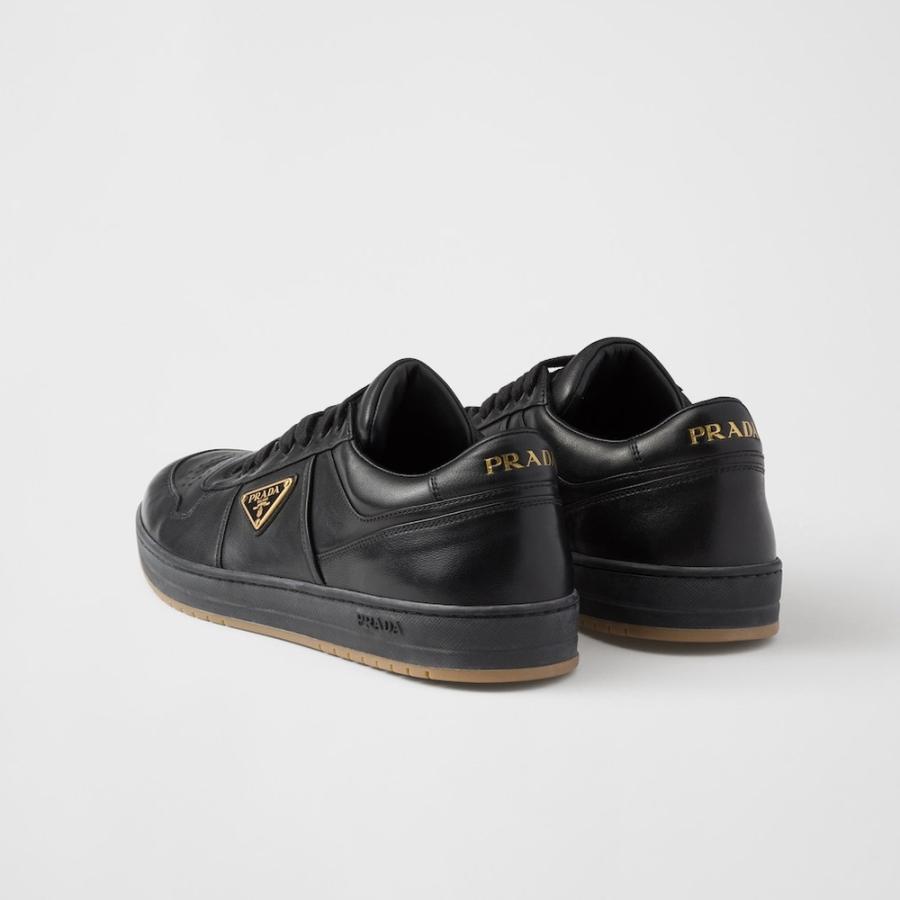 プラダ PRADA 2026春夏 メンズ ダウンタウン ナッパレザー スニーカー【ブラック 】【送料無料】【正規品】の画像