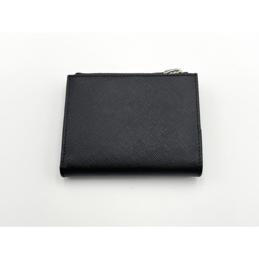 ✨Sランク✨　PRADA ミニ財布　サフィアーノレザー　トライアングル　ブラック PRADA（プラダ） 【即納】プラダ サフィアーノトライアングル 財布