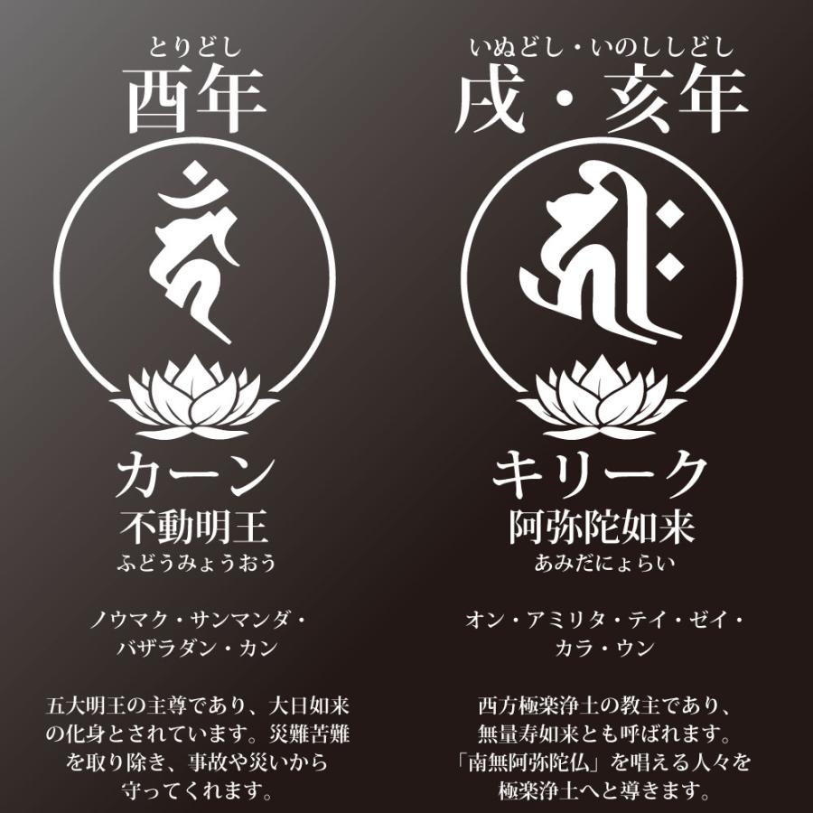 干支守護尊 戌年 亥年 いぬどし いのししどし 阿弥陀如来 梵字アクリル