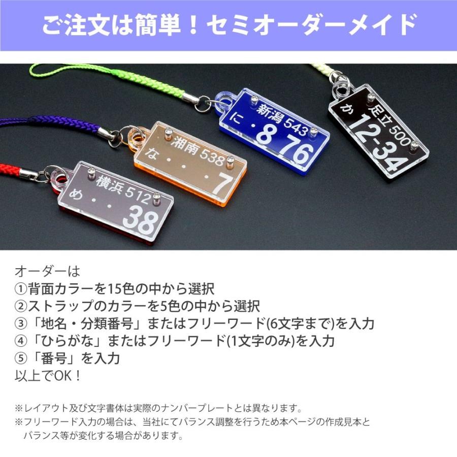 お買い得3枚セット ナンバープレート アクリルストラップ クリアx 