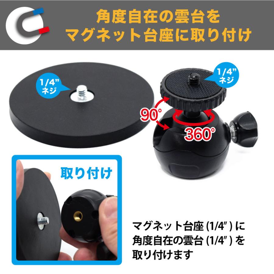JTT 超強力！マグネット カメラマウント Sサイズ φ43mm MAGCAMST-S