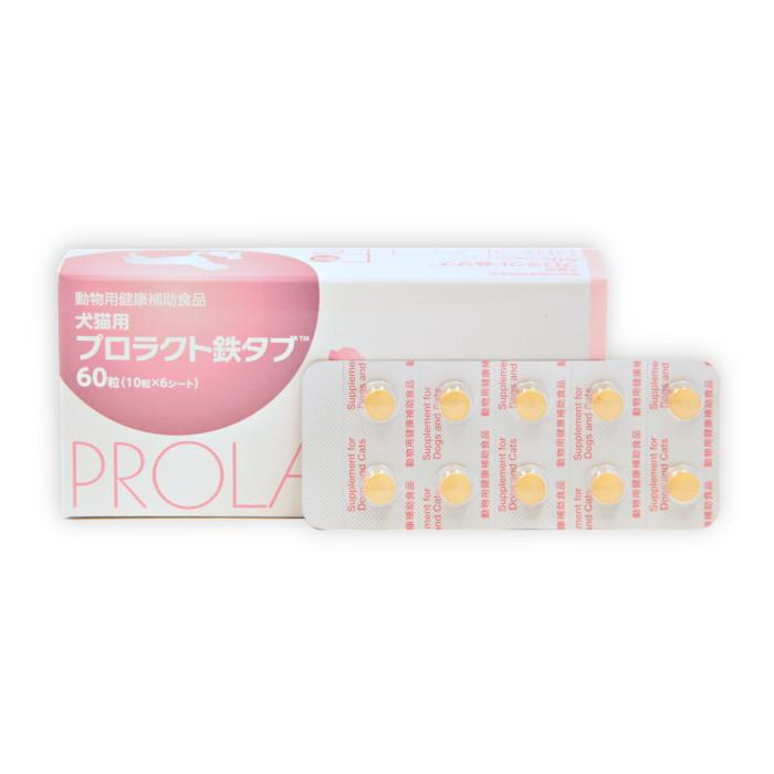 シート販売）共立製薬 プロラクト鉄タブ 犬猫用 40粒(4シート) *外箱