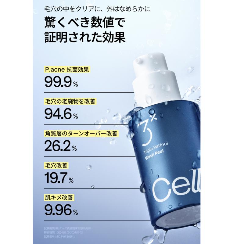 Celladix ツヤ肌ダブルレチノールセット[トリプルレチノールウォッシュ