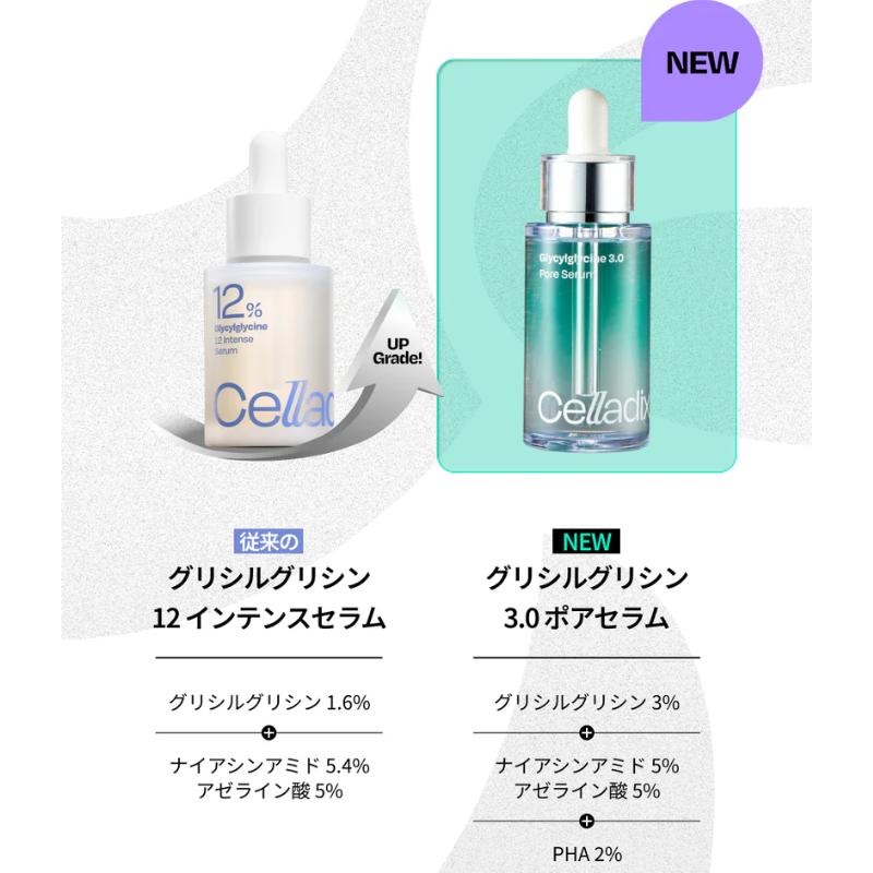 Celladix グリシルグリシン3.0 ポアセラム 30ml 毛穴ケア美容液 セラ